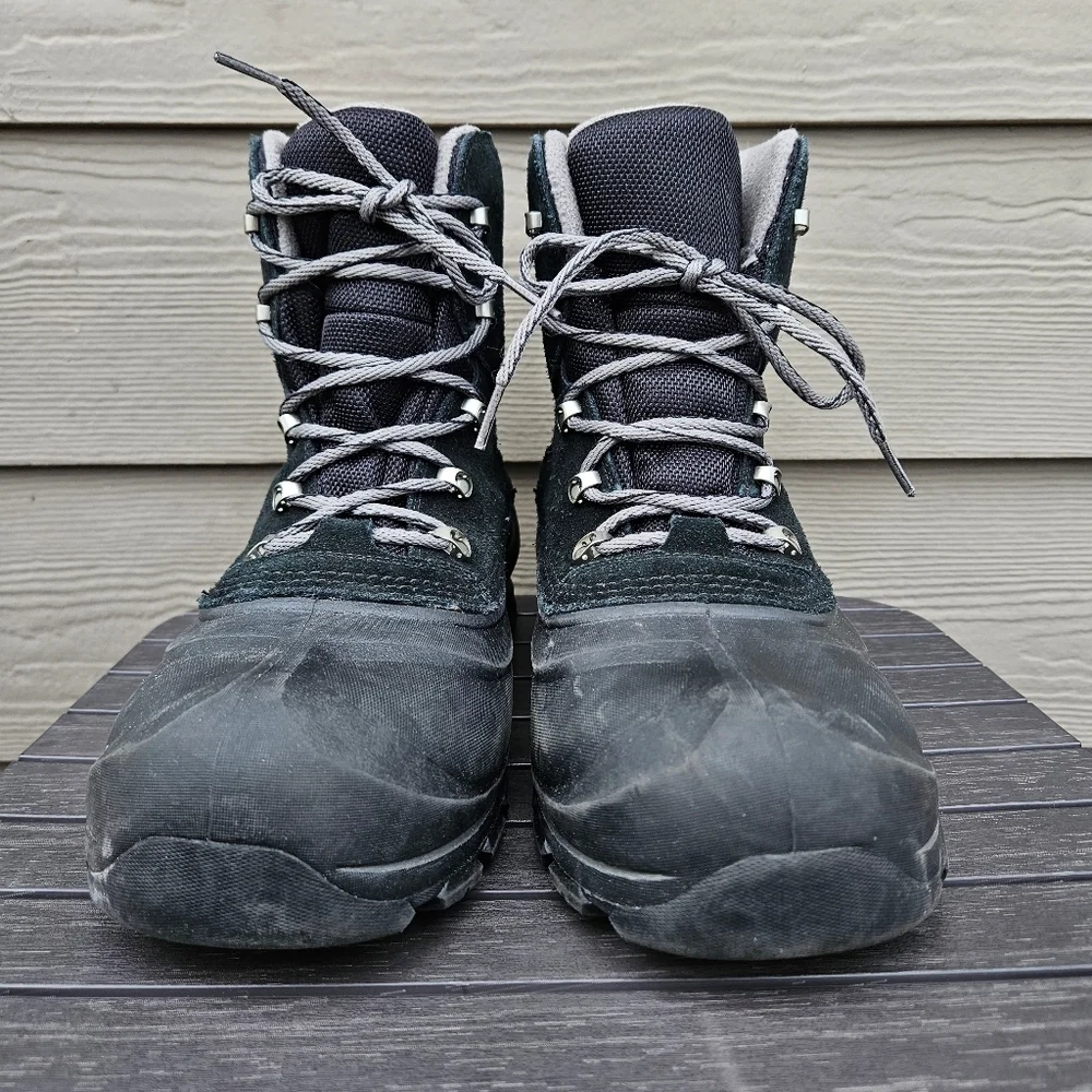 Sorel Men's Buxton Lace Up Waterproof Boots Black Quarry Snow Warm Size 10.5